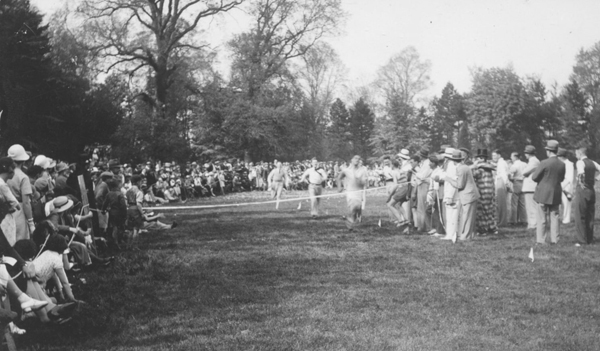 Finish of the men's race